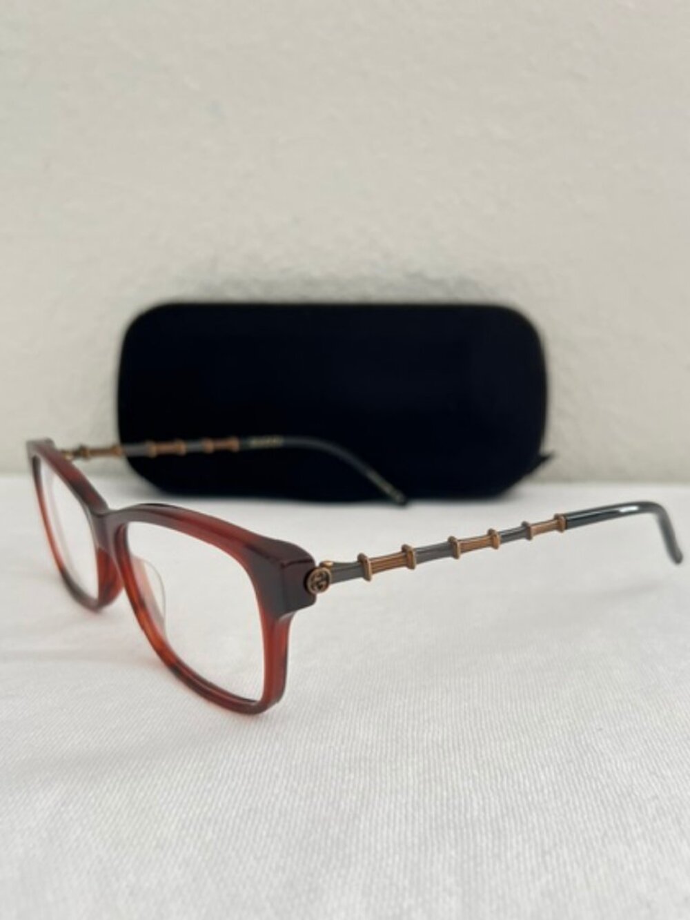 Gucci Eyeglasses Frames GG0657O 005 56-14-140 Havana / Gold Made in Japan